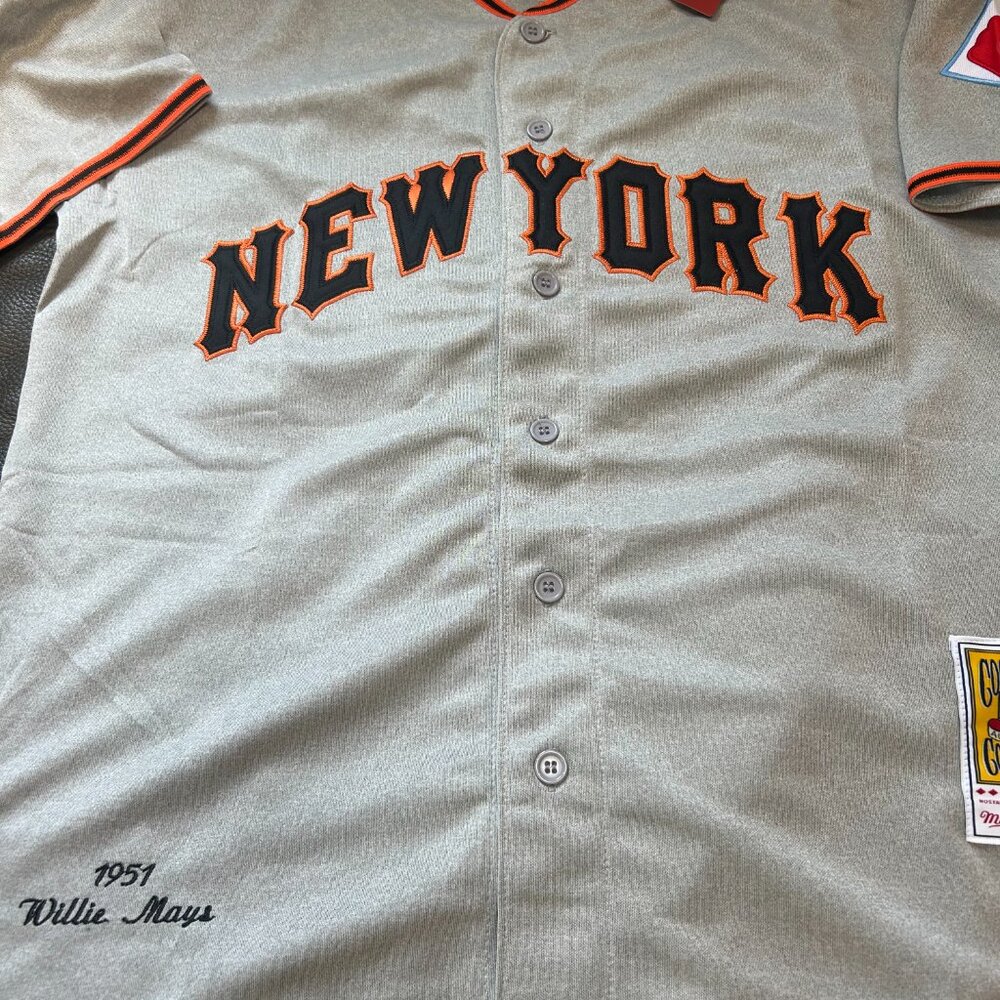 Mitchell and NESS NEW YORK GIANTS WILLIE MAYS Men's JERSEY Sz M,L,XL,2XL NWT - Picture 7 of 8
